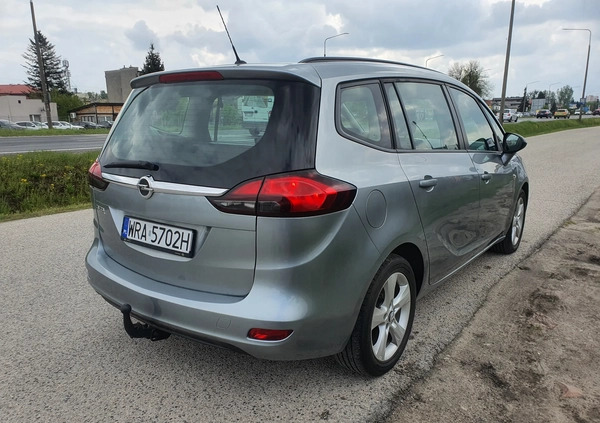 Opel Zafira cena 33900 przebieg: 155000, rok produkcji 2012 z Krzywiń małe 277